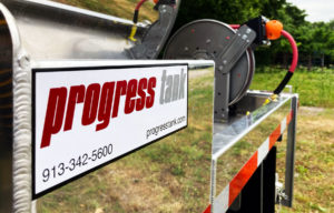 Progress Tank Logo on Truck